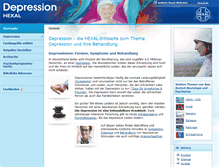 Tablet Screenshot of depression.hexal.de