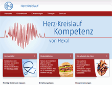 Tablet Screenshot of herz.hexal.de