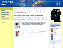 Tablet Screenshot of epilepsie.hexal.de